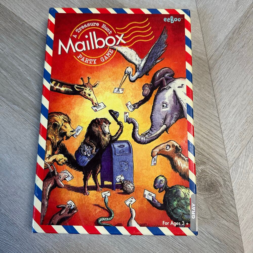 RARE Eeboo Mailbox A Treasure Hunt Party Game 2006